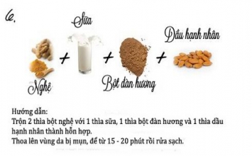 6 công thức trị mụn tuyệt hảo